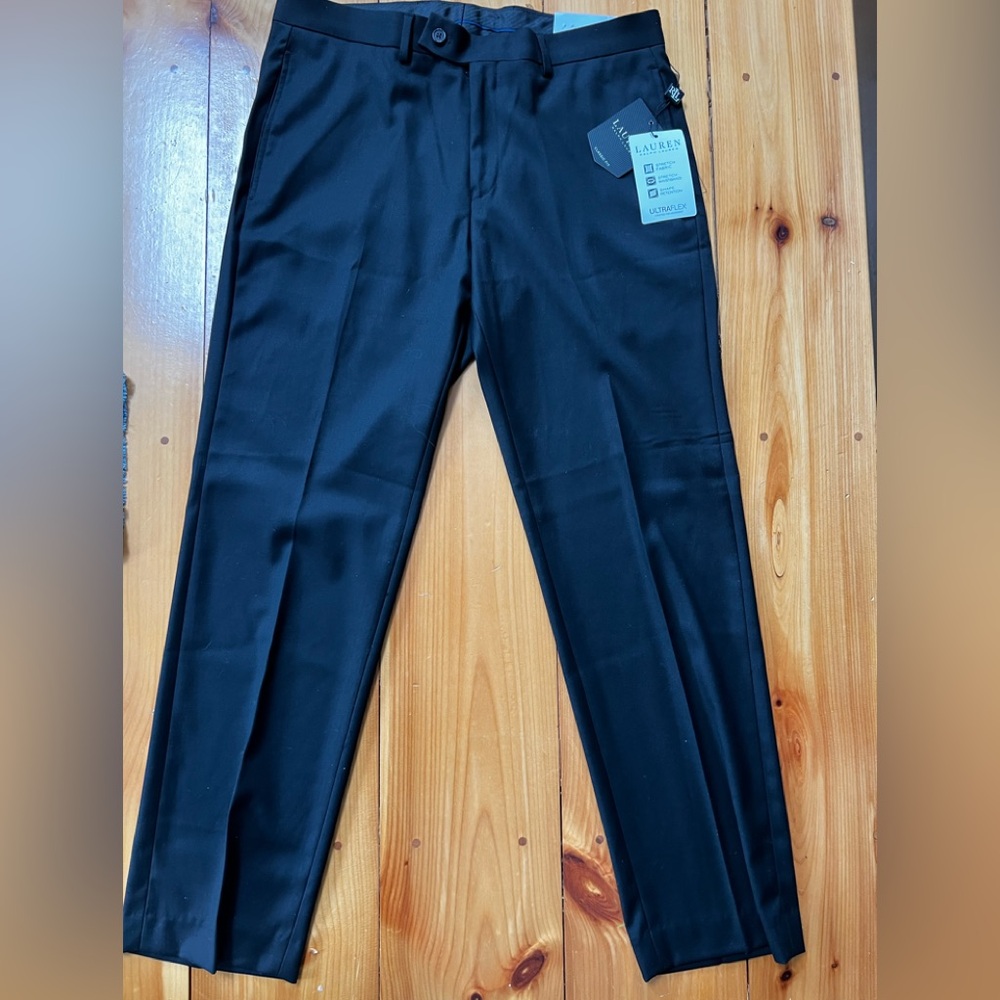 NEW Ralph Lauren Black Ultraflex Classic Fit Men’s Pants. 34x30 Org. $95.